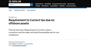 HMRC Requirement to Correct